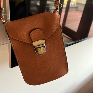 Small leather cross body bag